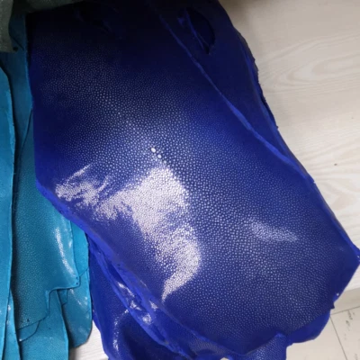 Piel de pez peludo raya real pulida piel suave piel varios colores Foto 1 de 4
