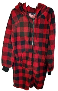 Chubbies Lumberjack Medium Polyester Red/Black Romper Loungewear (H9) - Picture 1 of 9