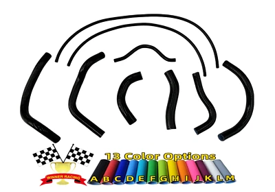 👍Fit Honda CBR1000F CBR 1000 F 1987-1988 Silicone Radiator Coolant Hose BLACK - Image 1 of 4