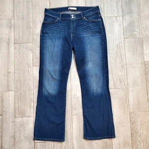 Levi's 529 Jeans Women's Size 33 Blue Mid-Rise Curvy Bootcut Denim Pants 16M - Picture 1 of 9
