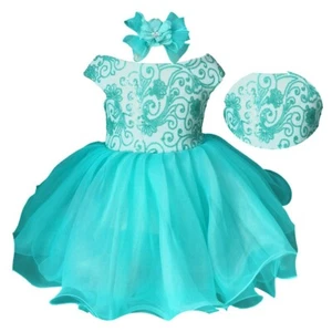 Jenniferwu Tutu Dress for Kids Baby Princess Wedding Bridesmaid Birthday Party - Picture 1 of 12