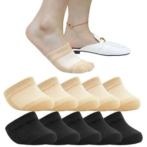 10 Pairs Toe Topper Socks Women Teo Liner Half Socks Sleamless Non-Slip Cushi... - Picture 1 of 6