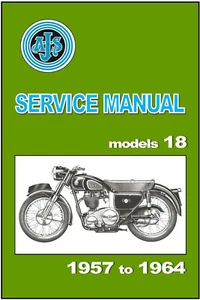 AJS Workshop Manual Models 18 18S & 18CS 1957 1958 1959 1960 1961 1962 1963 1964 - Picture 1 of 5