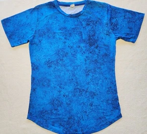 Top de manga corta para mujer ~ talla grande ~ azul ~ - Imagen 1 de 5