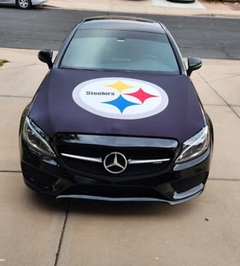 Pittsburgh Steelers Auto Hood Cover| Hood Flags | NFL Flags 150x120cm - Picture 1 of 4