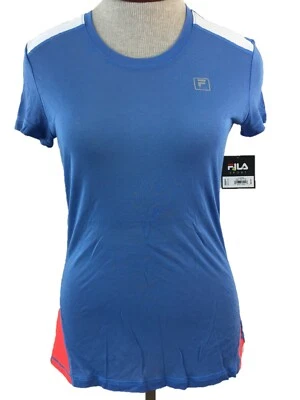 Top Fila Sport feminino tamanho XL 16 azul laranja NOVO treino atlético ou adulto pequeno - Imagem 1 de 4