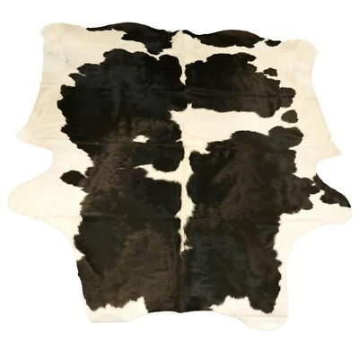 Glacier Wear Cow Hide Leather Hair-On Rug #585 - Image 1 of 3