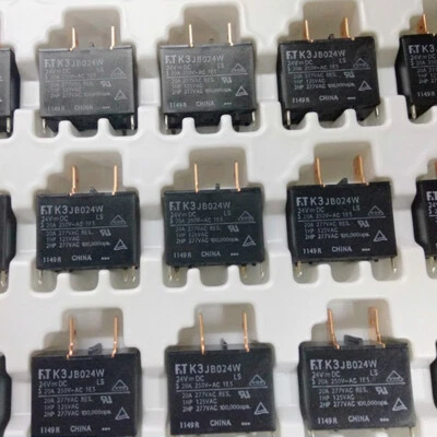 2Pcs Fujitsu K3JB024W Power Relay 24VDC 20A 277VAC 4 Pins - Image 1 of 2