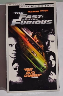 paul walker  THE FAST AND THE FURIOUS  special edition VHS VIDEOTAPE not dvd - Image 1 of 2