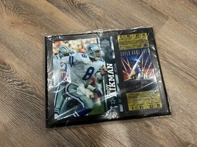Placa de boleto Troy Aikman Dallas Cowboys Super Bowl XXVII Foto 1 de 4