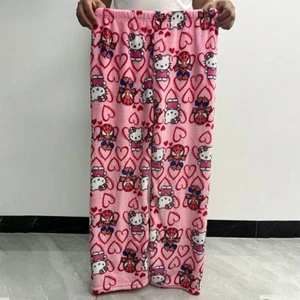 Hello Kitty PIGIAMINO in COTONE velluto pigiama sciolto pigiama pantaloni lunghi - Imagen 1 de 15