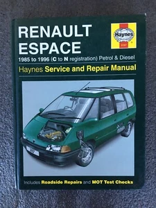 Haynes Manual Renault E space 1985-1996 Petrol and Diesel - Picture 1 of 2