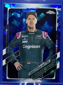 2021 Topps Chrome Formula 1 F1 Sapphire Sebastian Vettel #7 Portrait - Picture 1 of 2