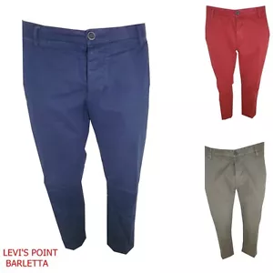 Pantaloni uomo eleganti chino elasticizzati capri cotone estivi regular 46 w33 - Foto 1 di 29