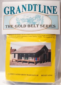 Grandt Line HO #5908 Corrugated Iron Warehouse -- Kit - 4-3/4 x 6-1/4" 11.9 x 15 - Picture 1 of 1