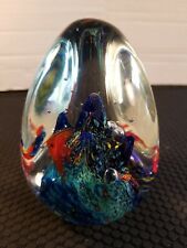 DOORSTOP 5" LARGE FRATELLI TOSO Murano Art Glass FISH SEAWEED Paperweight 1.1lbs