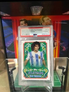 2023 Topps Argentina Fileteado #FT9 Diego Maradona Insert Fileteado PSA 10 GEM - Picture 1 of 16
