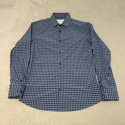 Mizzen Main Shirt Mens Large Tall Check Trim Fit Leeward Performance Stretch - Image 1 of 4