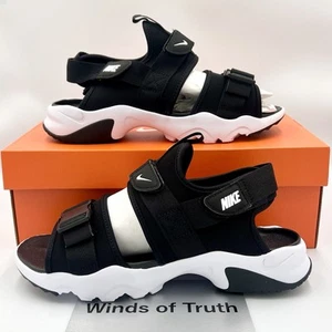 Nike Sandal Canyon White Black Black CI8797-002 Men's Size US6-15 New - Picture 1 of 24