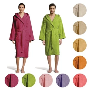 BASSETTI Accappatoio Unisex 360 gr Vivian 100% Cotone con Cappuccio e Cintura - Foto 1 di 65