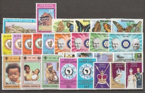 SIERRA LEONE 1977/83 "Commemoratives" MNH - Picture 1 of 1