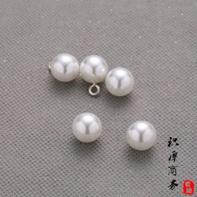 100 Stück Simulierte Perle Anhänger Augenschrauben Halbes Loch DIY Schmuck - Bild 1 von 4