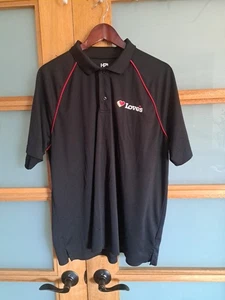 LOVE'S Shirt Womens 2XL Black Classic Polo Employee Uniform Customer Service - Picture 1 of 1