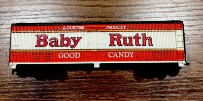 TYCO Baby Ruth  Reefer Freight Train Box Car NADX 5342 A Curtiss Product HO 1:87 - Image 1 of 4