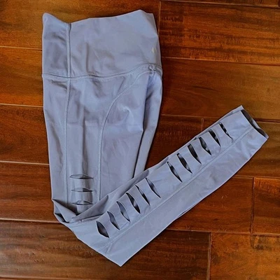 Leggings Tavi Noir Azul Corte Láser Malla Lateral Base Para Mujer Pequeños Foto 1 de 4