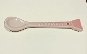 Le Creuset Baby Spoon Milky Pink Bear Shape Rare Infant Toddler Shower Gift - Picture 1 of 10
