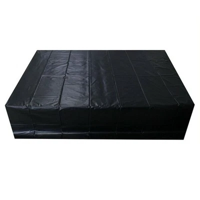 Sábana bajera impermeable de vinilo PVC brillante aspecto húmedo 130*220 cm para juego húmedo adulto negra Foto 1 de 4