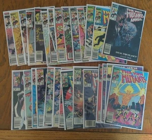 Lote de 29 cómics de Marvel The New Mutants 1983-86 quiosco B&B bronce/cobre - Imagen 1 de 22