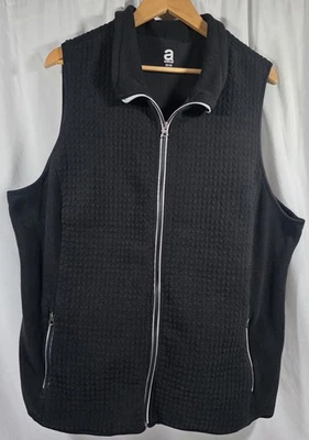 Avenue Black Fleece Zip Up Vest Women's Size 26/28 - Image 1 of 4