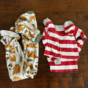 Carters Pajamas Boys size 4 / 4A winter Christmas  - Picture 1 of 10