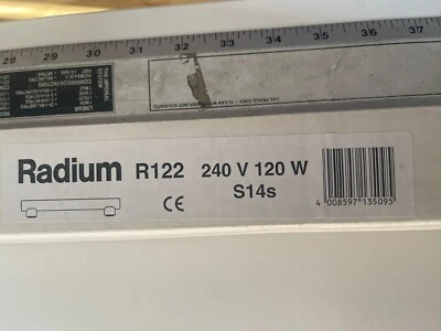  Radium Ralina-Lampe opal RAL2 120W 230V S14S - Image 1 of 4