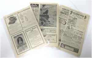 Vintage Bicycle Adds 1890's From Old Magazines 6-Different Adds For Bicycles - Picture 1 of 2