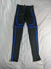 K TOO Boy’s Spandex Leg Warmers With Accent NB7 Black/Blue Small