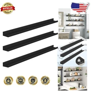 Functional 3 Floating Shelves - Ideal for Photos, Books, and Decor Up to 22 lbs - Picture 1 of 11