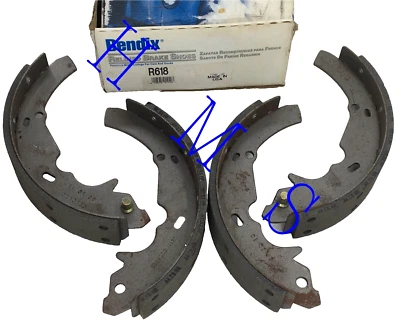 JUEGO ZAPATAS FRENO TAMBOR TRASERO BENDIX R618 SE ADAPTA A FORD TAURUS 92-02 MERCURY COUGAR  Foto 1 de 3