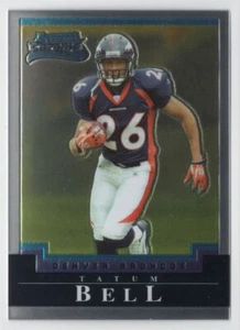 2004 BOWMAN CHROME ROOKIE Tatum Bell Rookie Denver Broncos #188 - Picture 1 of 2