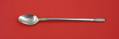 Aegean Weave Gold by Wallace Sterling Silver Iced Tea Spoon 8" - Image 1 of 2