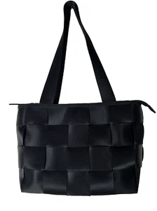 Cintura di sicurezza borsa borsello nero tracolla chiusura zip 11 x 8 x 4" piedi in metallo - Foto 1 di 8
