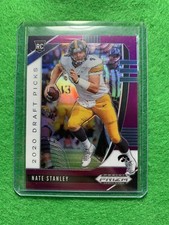 NATE STANLEY PURPLE PRIZM ROOKIE CARD JERSEY #2 IOWA HAWKS RC 2020 Prizm DP SP