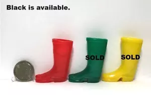 Dollhouse Miniature Shoes-Rubber Boots/Galoshes 1:12-1 Pair - Also in Black - Picture 1 of 4