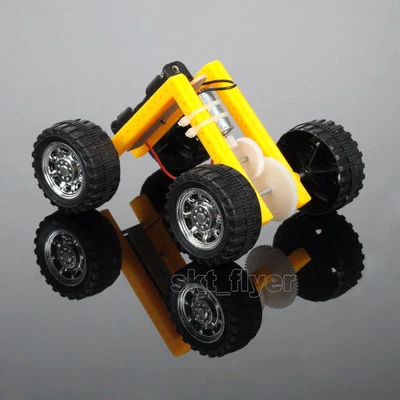 L Electric Toy Car Kits Educational DIY Hobby Robotic Learning Gift Model Handle - Image 1 of 4