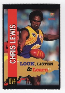 AFL card Chris Lewis - West Coast Eagles (Deadly Vibe) 