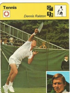 1977-79 Sportscaster Card, #59.10 Tennis, Dennis Ralston, Wimbledon