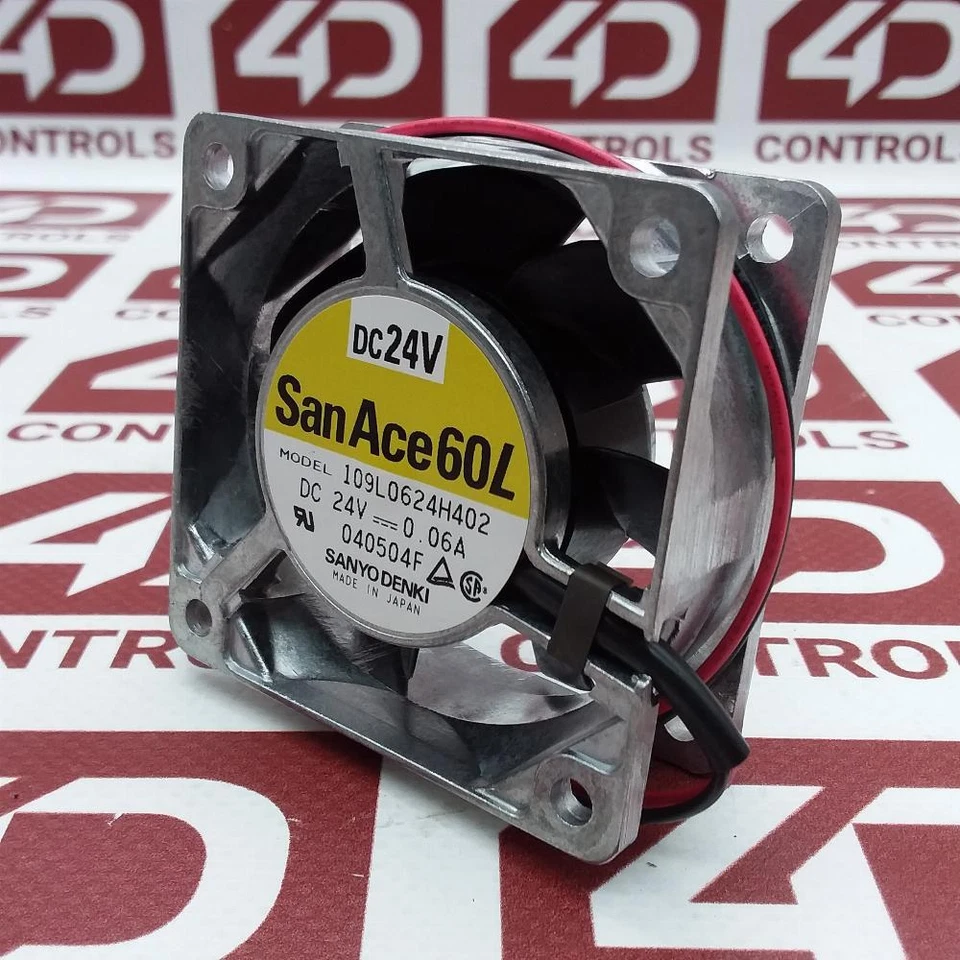 109L0624H402 | Sanyo Denki | Long Life Fan, 24VDC, 0.6A, 1.44W, No Box (NNB) - Image 1 of 1