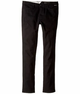 Volcom Big Kids Boy's VSM Gritter Modern Tapered Chino Pants Black Size 25 26 - Picture 1 of 2