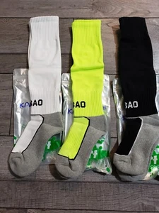 *3Pk* Kids Soccer Socks Knee High Tube Towel Bottom Pressure Football Socks Sz S - Picture 1 of 4